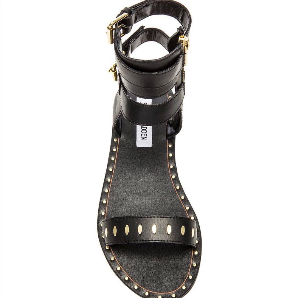 STEVE MADDEN Carlita Sandal Black Studded